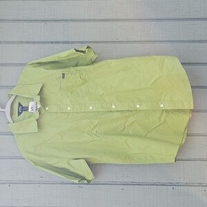 BILLABONG Men's Small Corrona Short Sleeve Button Down Shirt Melon Green New